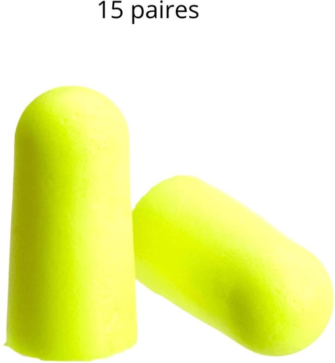 Anti geluid doppen (36 dB) Schuim 3M Earsoft Neons, 15 paar