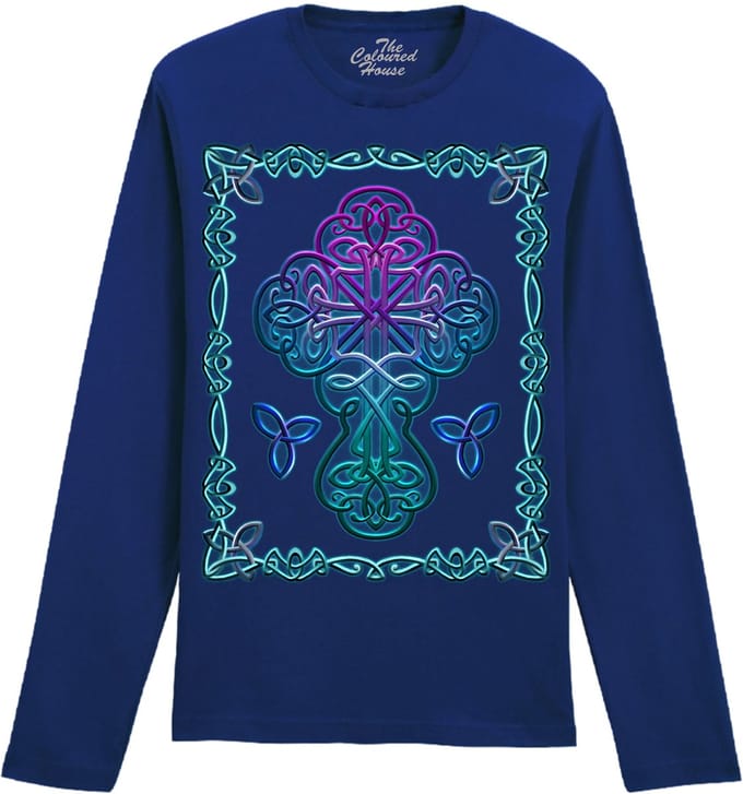 Celtic Cross The Coloured House Longsleeve T-shirt L
