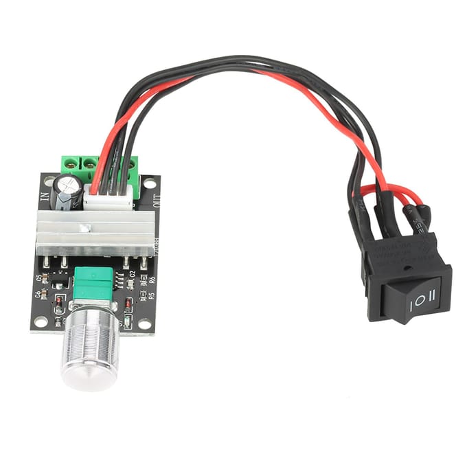 DC 6V 12V 24V 3A PWM Motor Snelheidsregeling Omkeerbare Controller Regulator met Schakelaar
