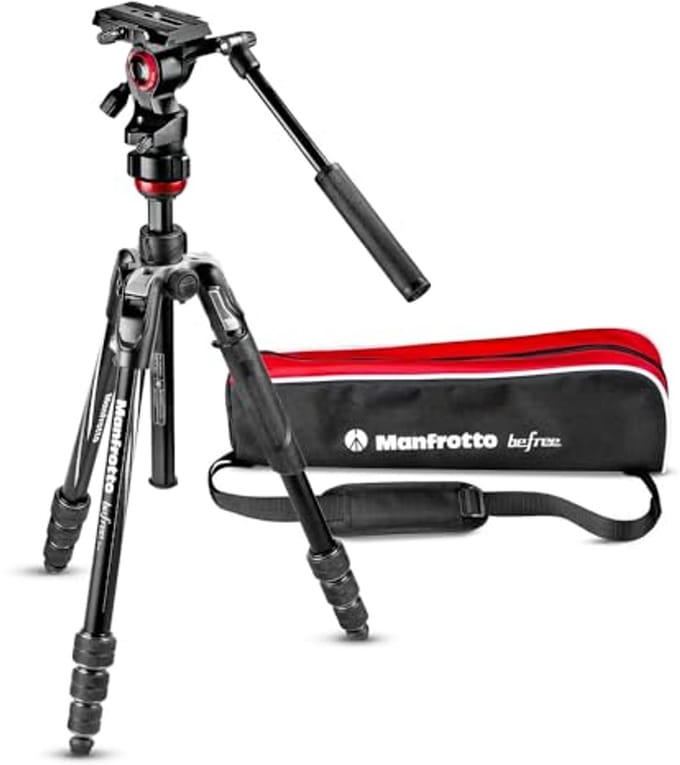 Compact Reisvideo Statief met Videokop - Ideaal voor Vloggers en Contentmakers