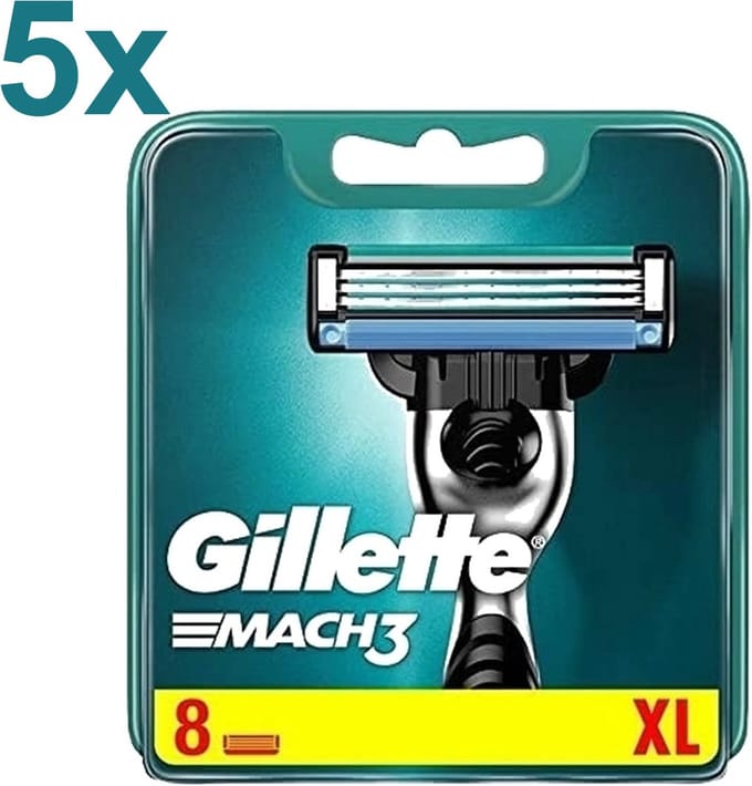Gillette - Mach3 - Scheermesjes/Navulmesjes - 40 Stuks - Voordeelverpakking