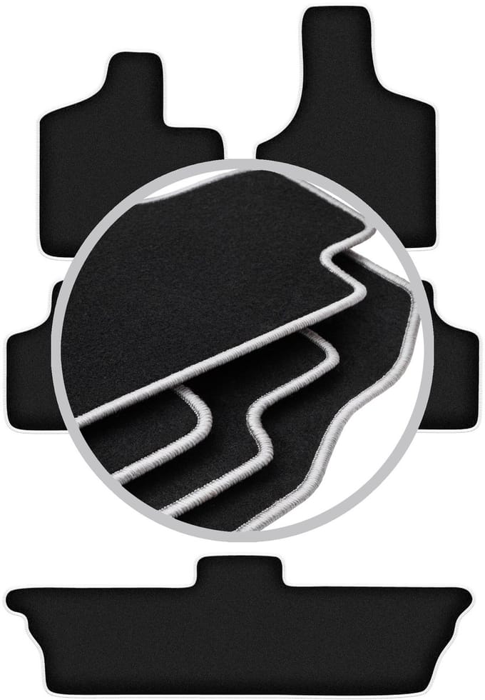 CARLUX-SILVER automatten voor: Chrysler Grand Voyager III 7-zits (2001-2007)