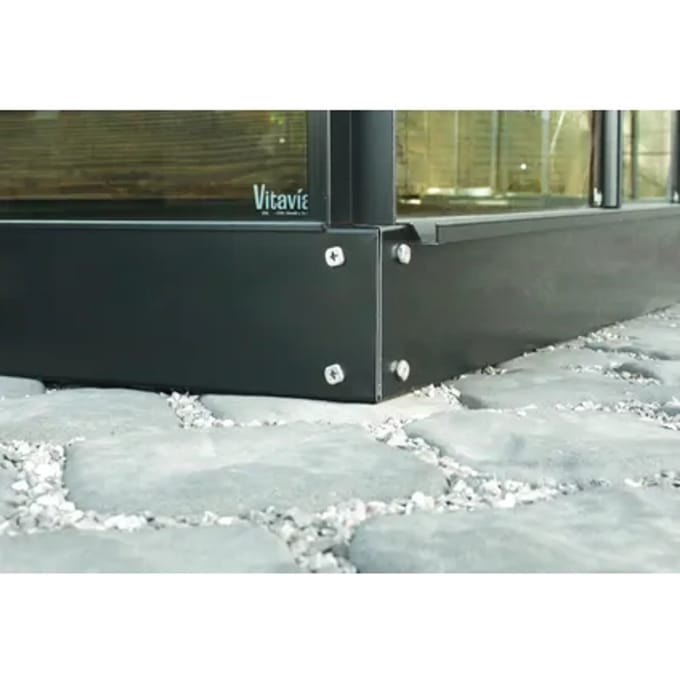 Vitavia Fundatieframe Voor Broeikas 5000 - 12,5cm - Zwart