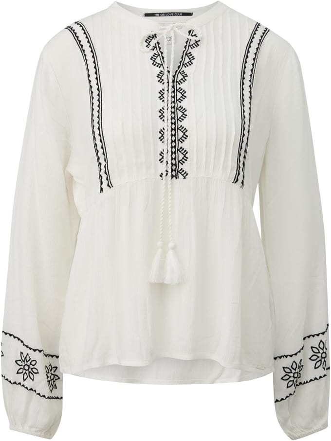 Geborduurde Tuniek Blouse Dames QS Regular Fit