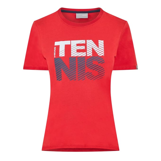Head Dames/Dames Club Lisa Crew Hals T-shirt (Rood)