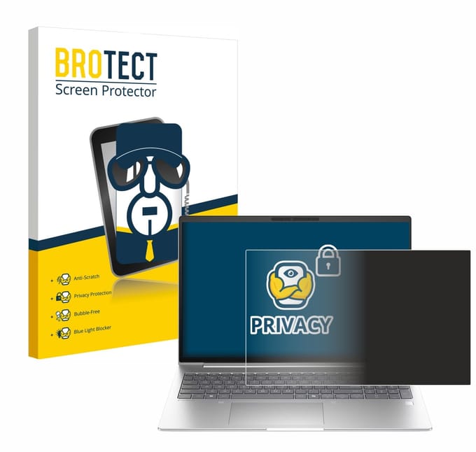 BROTECT - privacy screenprotector voor HP EliteBook 6 G1i 13 - Folie Beschermfolie Blauwlichtfilter
