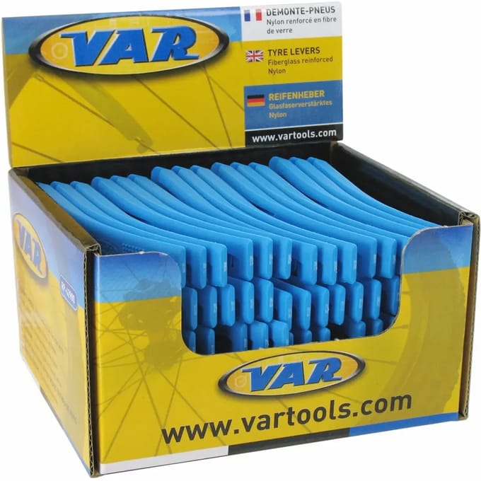 Var Display Box 25 Sets 3 Tyre Levers Hulpmiddel Blauw