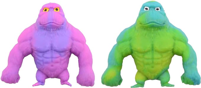 Johntoy gorilla speelgoed Super stretch - elastisch fidget speelgoed.