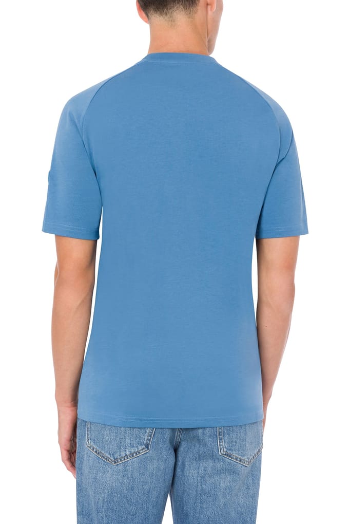 Moschino T-shirt Oval Patch Blue Taglia: S | T-shirt Outlet | Uomo | Blu