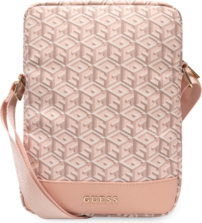 GUESS Bag GUTB10HGCFSEP 10" pink/pink GCube Stripe Tablet Bag