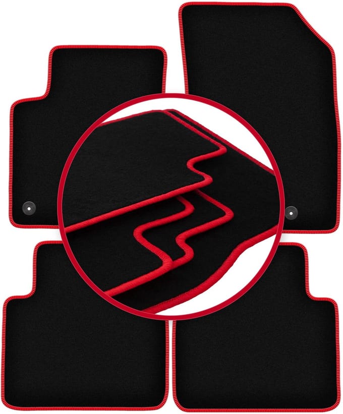 CARLUX-RED automatten voor: Citroen C3 Aircross II crossover (2017-)