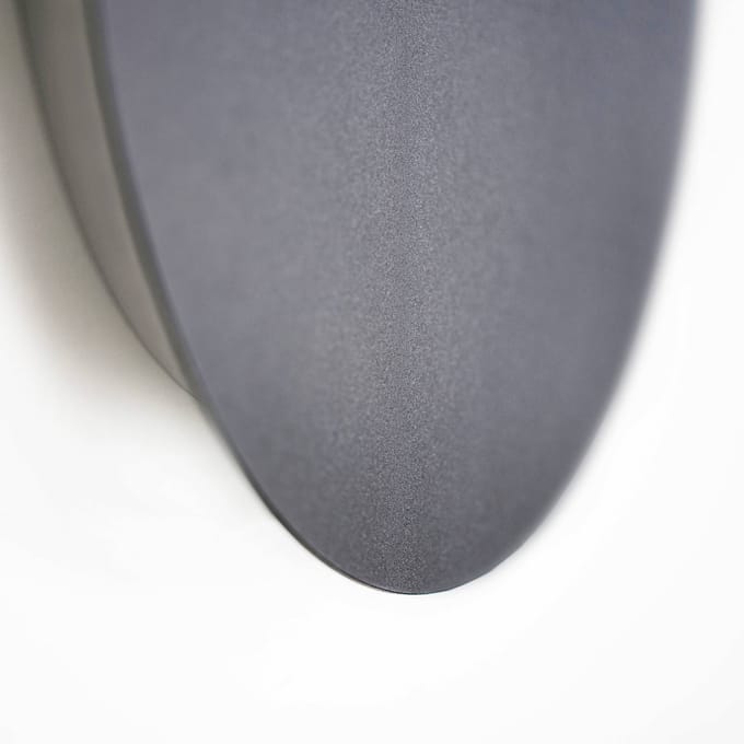Escale LED wandlamp antraciet Ø 18 cm
