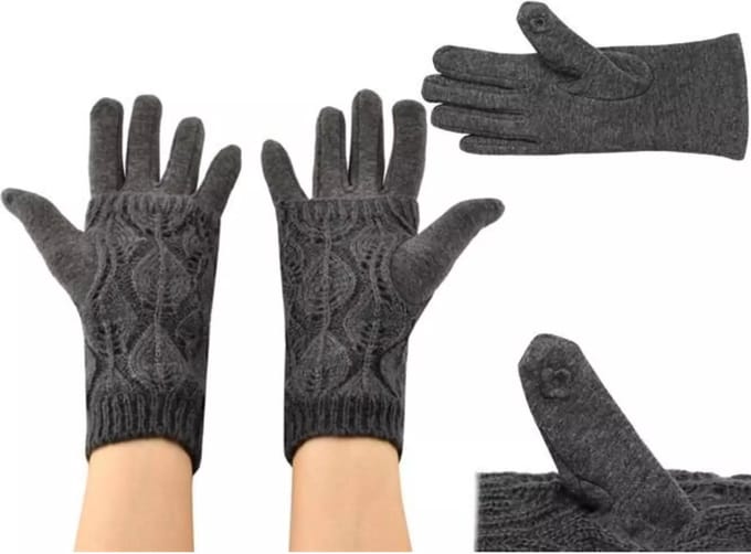 Trizand Touchscreen Handschoenen - Grijs: Stijlvol en Functioneel
