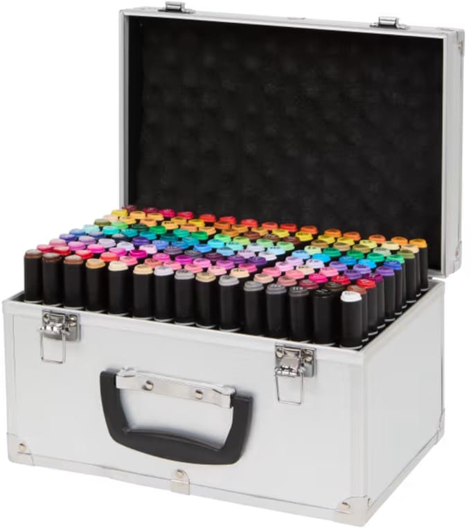 DécoTime twinmarkers in koffer - 150 stuks