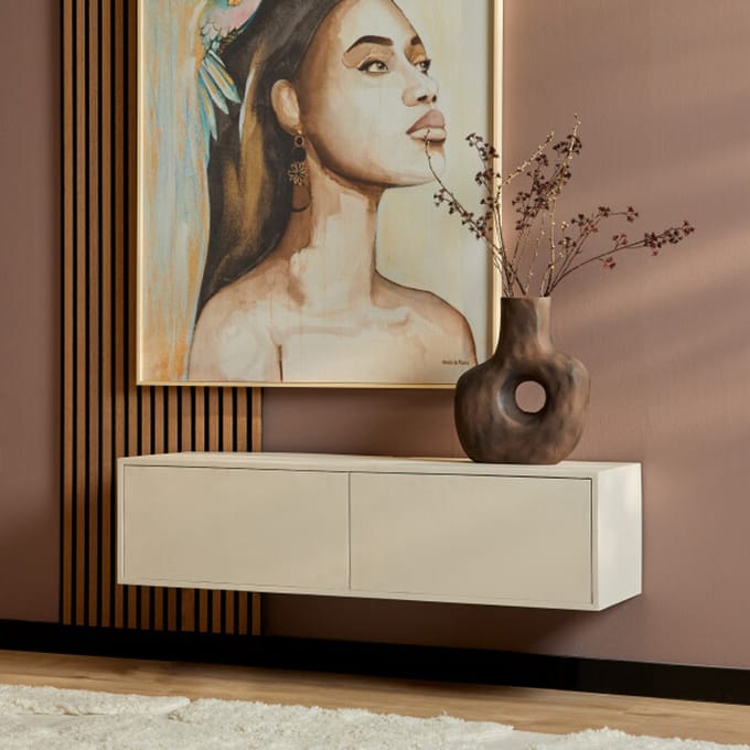 Starfurn zwevend tv meubel vision sand 120 cm