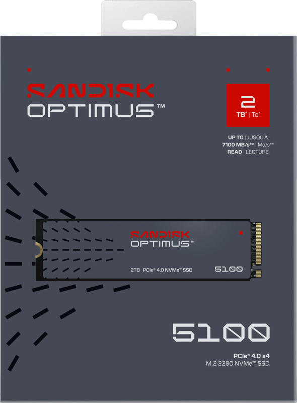 SANDISK Optimus 5100 SSD - 2TB - PCIe 4.0 - M.2 2280