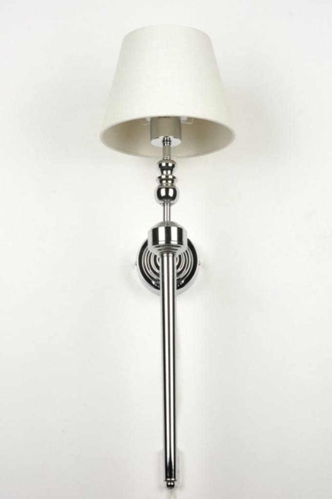 Lumidora Wandlamp 71585 - Voor binnen - MINKA - E27 - Chroom - Creme - Metaal
