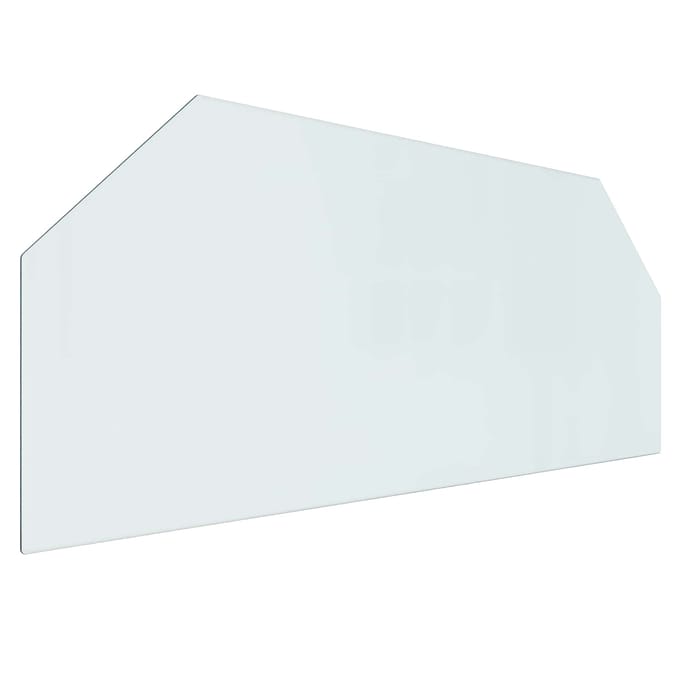 vidaXL Vuurplaats Glazen Plaat Transparant 120 x 50 cm Glas