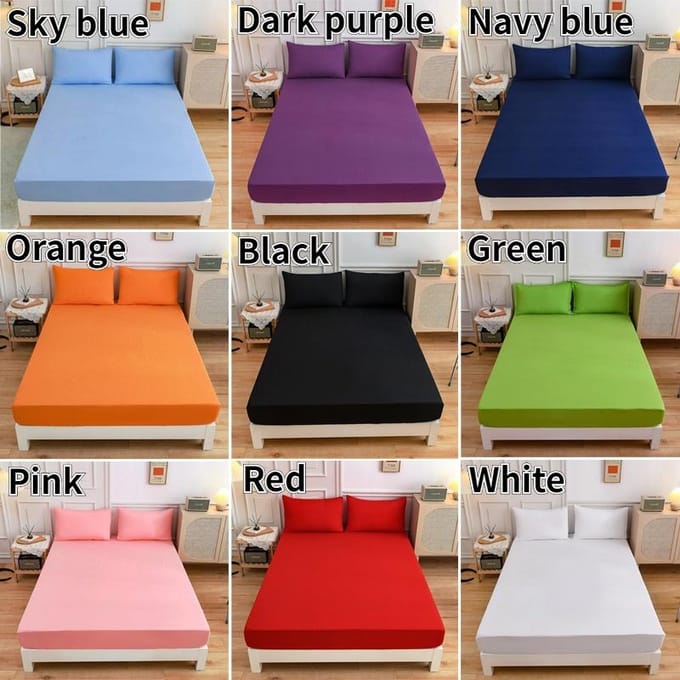Nouvel Arrivage 15 Couleurs Drap Housse Élastique Poches Profondes 12 Pouces Microfibre Brossée Housse de Matelas Ensemble Taille Twin Full Queen King 90*200+30cm rouge
