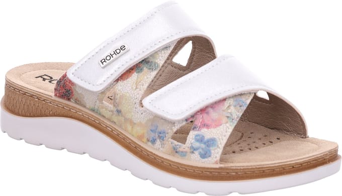 Rohde - Slipper Dames - Wit - Wijdte G - 1302-01 - Maat 41