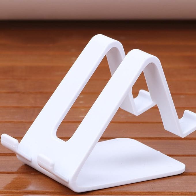 Support universel pour smartphone, couleur bonbon, pour iPhone, Xiaomi, Huawei, Samsung blanc