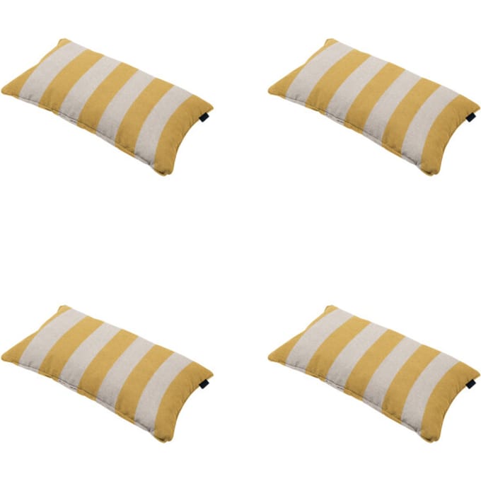 Madison - Sierkussen Amora - Geel - 30x50x10cm - Set van 4