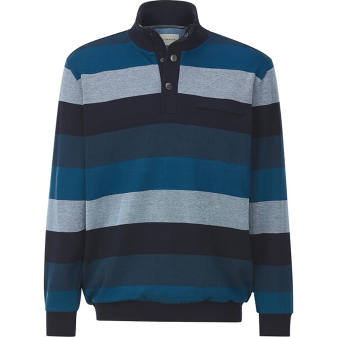 Babista herren Sweatshirt - 44/46 - petrol - Plus Size
