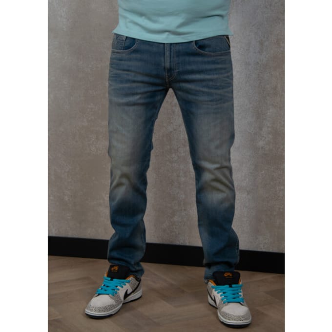 Replay Hyperflex Jeans Stretch Denim Medium Blue (M914E .000.661 523 - 009)