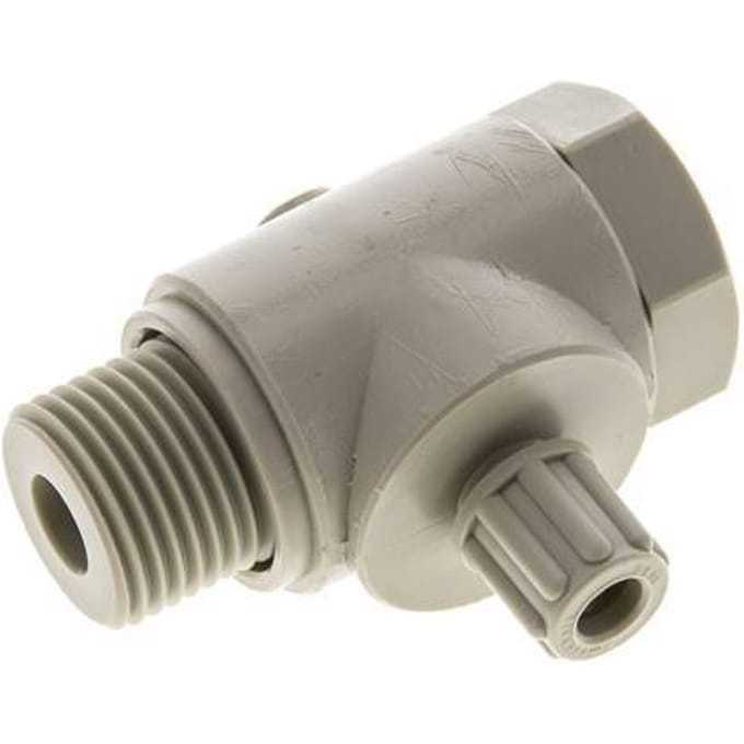 6x4mm & G1/2'' PP L-Vorm Knelfitting Buitendraad Banjo Bout 10bar
