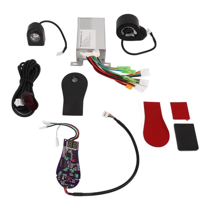 36V 350W Controller Kit met Dashboard Duimgas Elektrische Scooter Montage Accessoires Set white