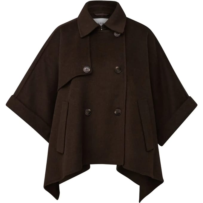 Omkeerbare Cape met Blousekraag 3/4 Mouwen Dames COMMA