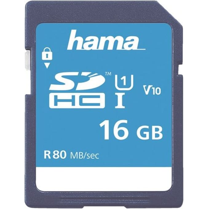 Hama 00124134 flashgeheugen 16 GB SDHC UHS-I Klasse 10