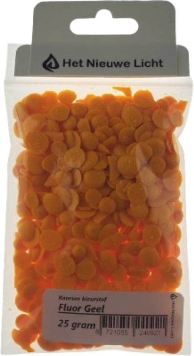 Het Nieuwe Licht ®- Kaarsen kleurstof - FLUOR GEEL - 25 gram