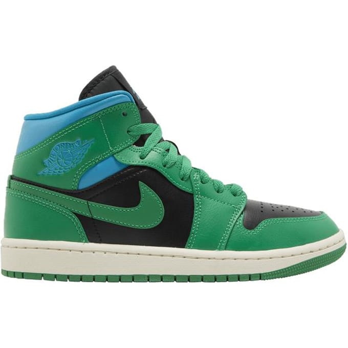 Dames Air Jordan 1 Mid 'Lucky Green Aquatone' 43 blue