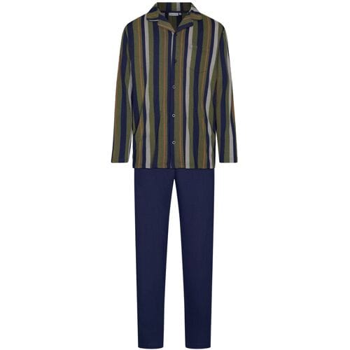 Pastunette - Pyjama - Adventure - Katoen/Modal - Groen/Blauw - Doorknoop - Maat M
