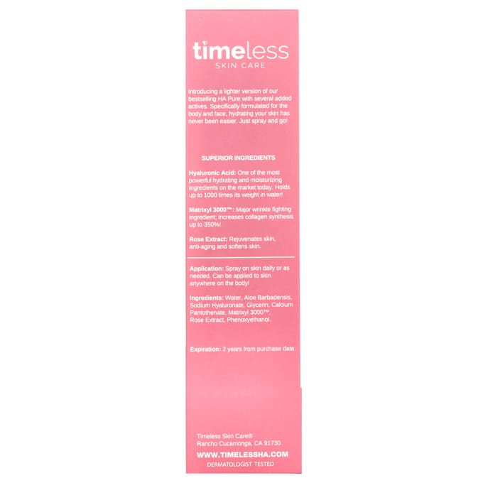 Timeless Skin Care, HA Matrixyl 3000™ + Spray à la Rose, 4 fl oz (120 ml) white
