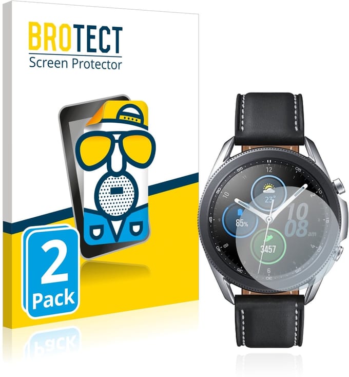 BROTECT - Screenprotector voor Samsung Galaxy Watch 3 (41mm) - Folie Beschermfolie matte 2 Stuks