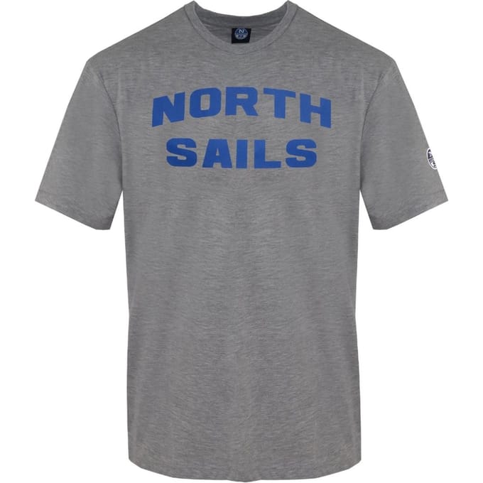 Grijs T-shirt met merklogo van North Sails