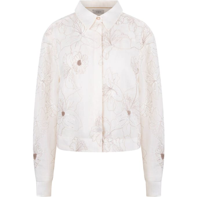Nukus - Blouse Ecru Nukus Adora Blouse Embroidery Ecru Nks02167
