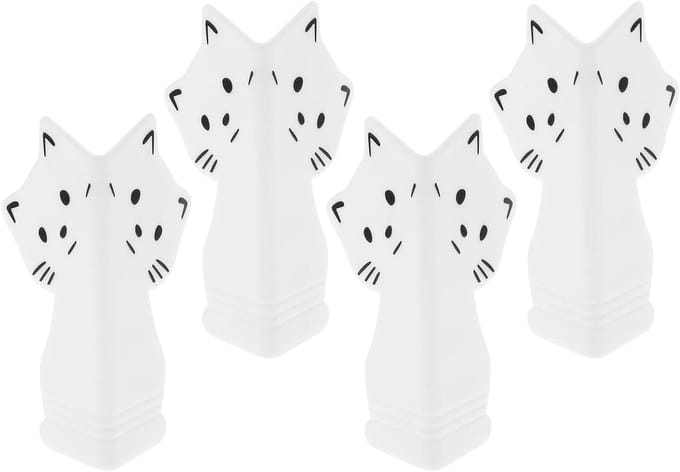Tafelhoekbeschermers - Meubelbeschermers - Kinderen Beveiligen - Zelfklevend - 4 stuks - Wit