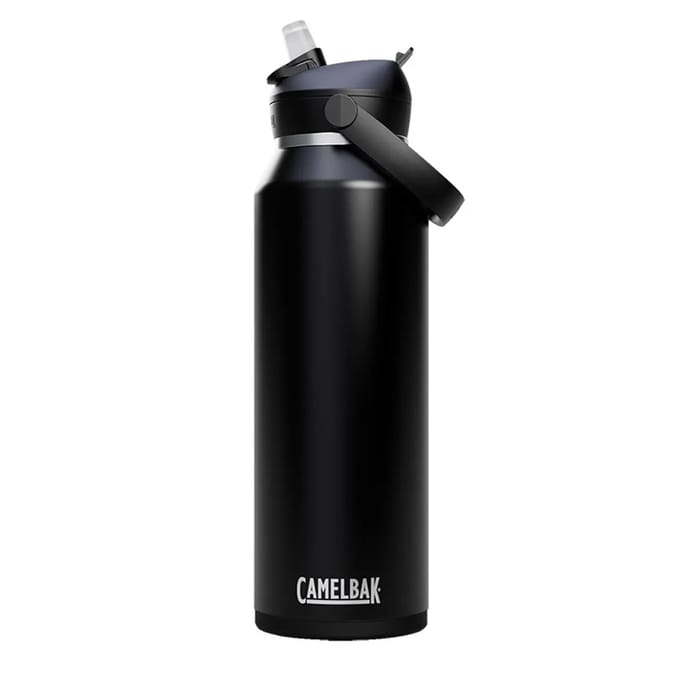 CamelBak Thrive Flip Straw Drinkfles - 600 ml - RVS - Met Rietje - Isolatie Waterfles - Zwart
