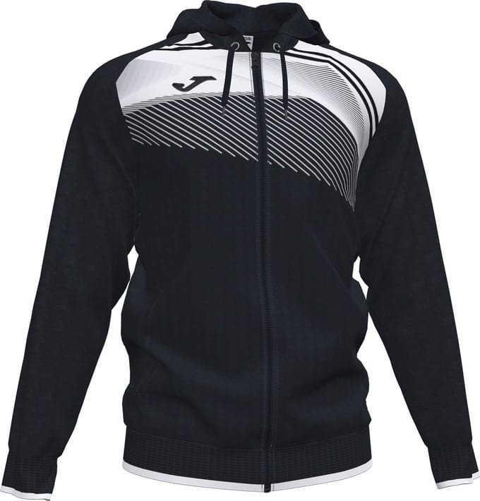 Joma Supernova II Jas Met Kap Kinderen - Wit / Zwart | Maat: 164