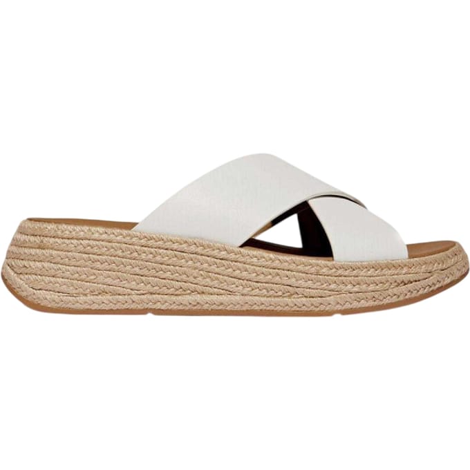 FitFlop Dames/Dames Leren Platte Slippers (Wit)