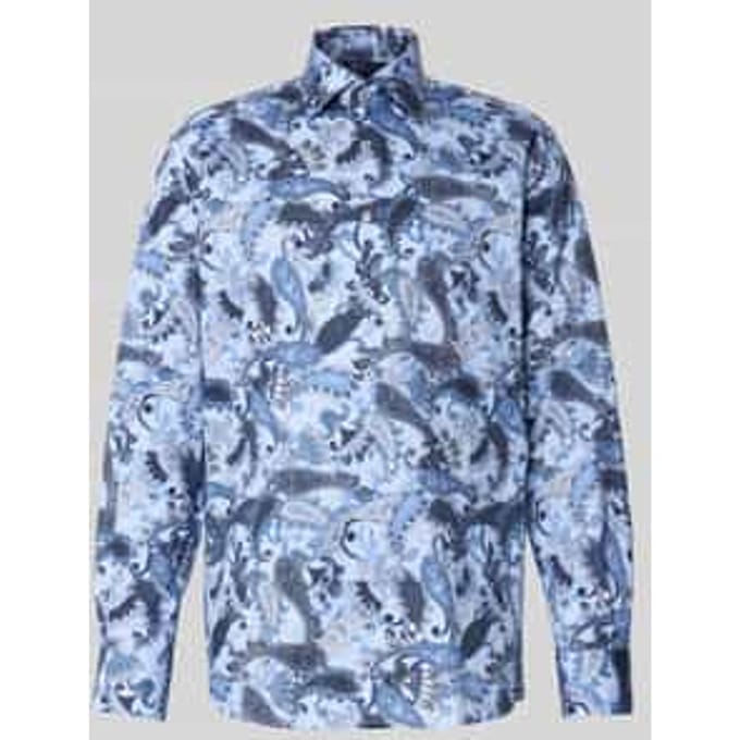 Modern fit zakelijk overhemd met knoopsluiting