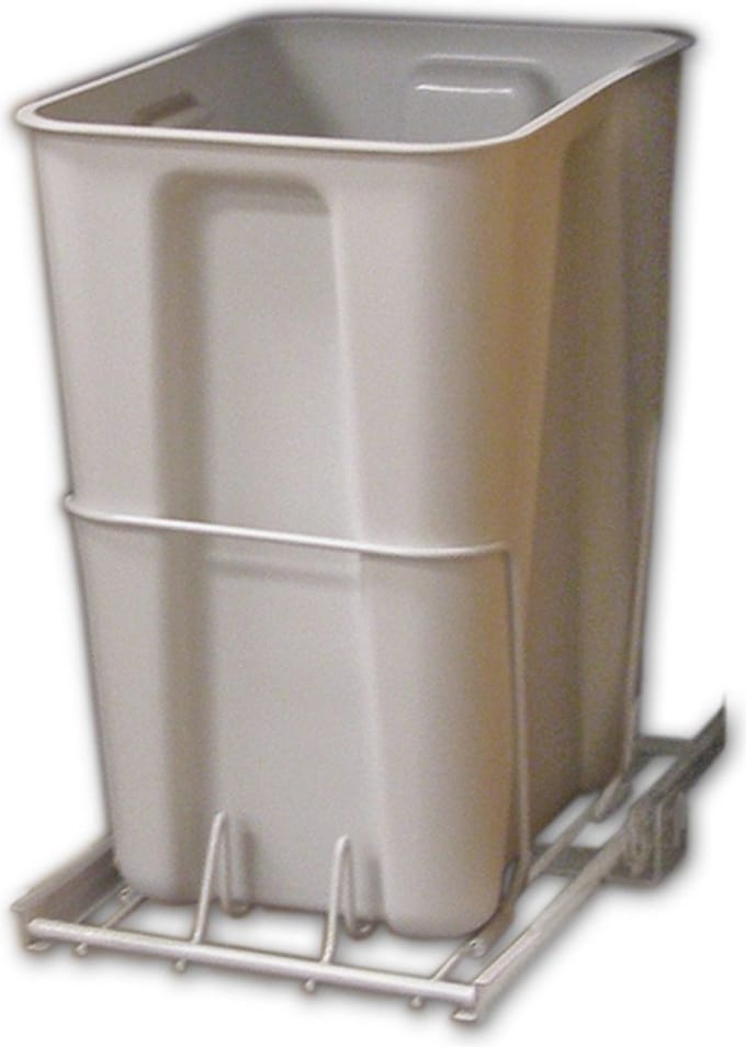 Uittrekbare Prullenbak 24-Quart - Wit