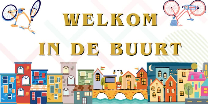 Welkom in de Buurt Banner 50x100cm