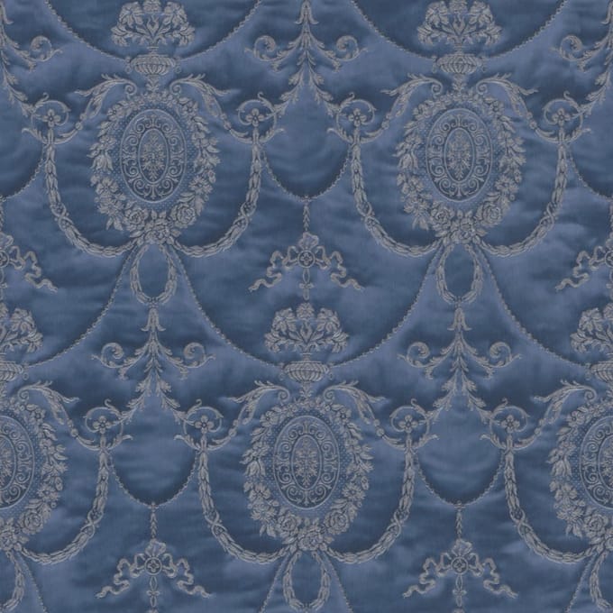 KLASSIEK BLAUW BAROK BEHANG 532159