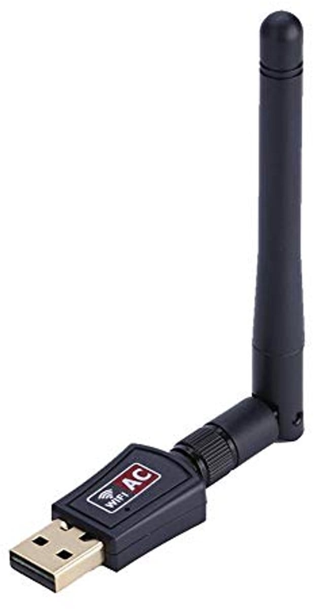 USB Wifi Adapter - Mini 600M Dual-Band 2.4G / 5G Draadloze Ontvanger voor Windows, Linux en Mac