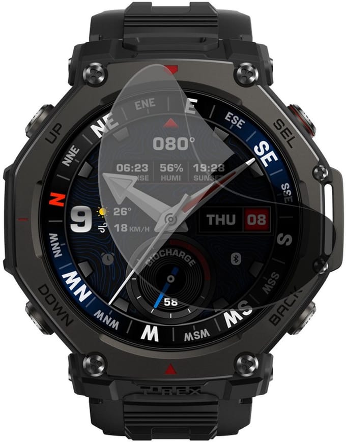 Privacy Screenprotector geschikt voor Amazfit T-rex 3 Pro 48mm - 1x FlexGuard Screen Protector