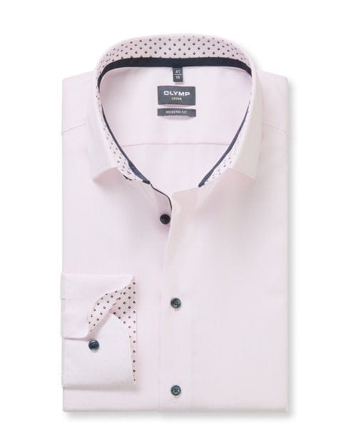 OLYMP Luxor Overhemd, Modern Fit, New Kent, Roze